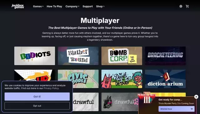 jackboxgames.com homepage screenshot