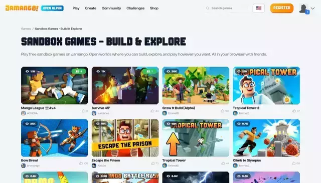 jamango.io homepage screenshot