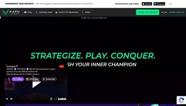 kafugames.com homepage screenshot