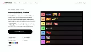 Kap Wing Tier List Meme Maker — Kapwing
