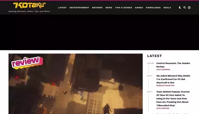 kotaku.com homepage screenshot