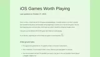 Lazer Walker iOS Games Worth Playing