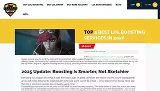Lol Skin Shop Top 3 Best LoL Boosting Services in 2026 - Expert Review