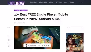 Loot And Grind 20+ Best FREE Single Player Mobile Games In 2026 (Android & iOS)