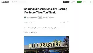 Medium Gaming Subscriptions Are Costing You More Than You Think | by Life is a Game Magazine | May, 2026 | Medium