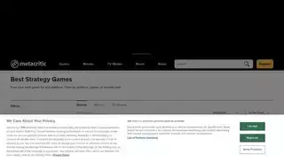 Metacritic Best Strategy Games - Metacritic