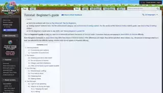 Mine Craft Tutorial:Beginner's guide – Minecraft Wiki