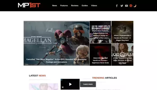 mp1st.com homepage screenshot