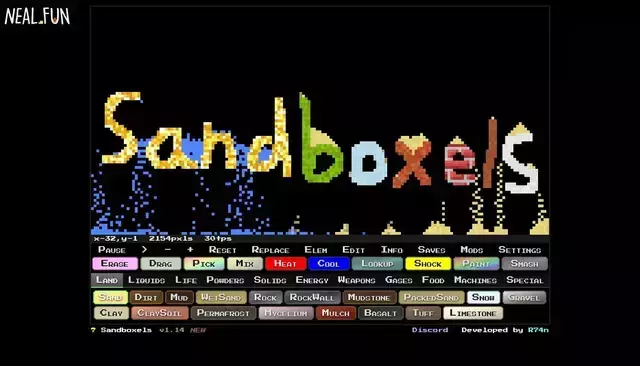 neal.fun homepage screenshot