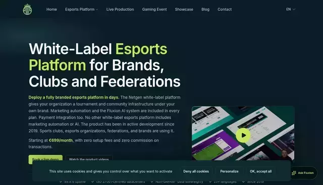 netgen-esports.com homepage screenshot