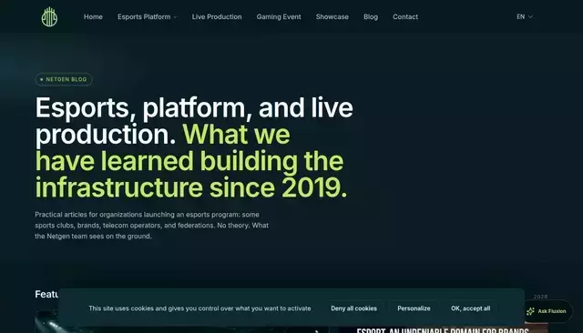 netgen-esports.com homepage screenshot
