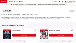 Nintendo Survival games - Nintendo Store