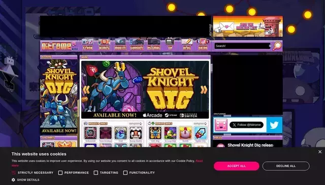 nitrome.com homepage screenshot