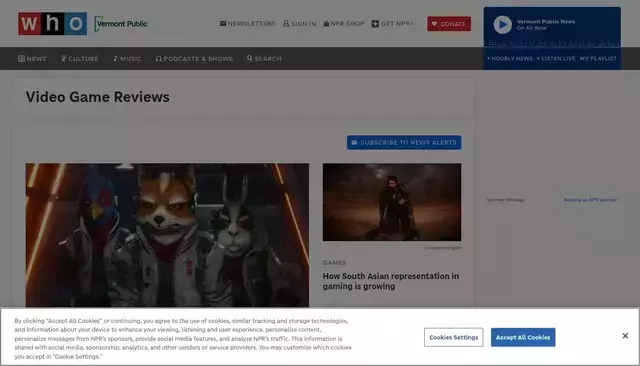 npr.org homepage screenshot