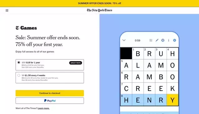nytimes.com homepage screenshot