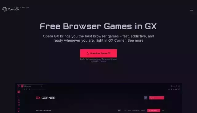 opera.com homepage screenshot