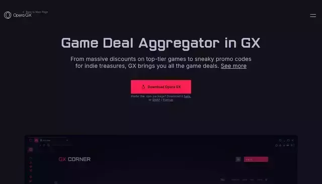 opera.com homepage screenshot