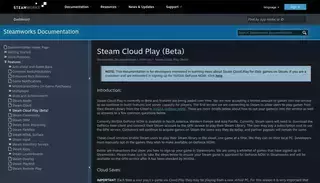 Steam Games Steam Cloud Play (Beta) (Steamworks Documentation)