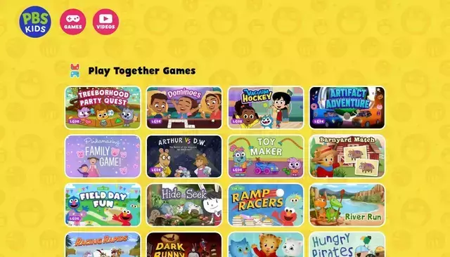 pbskids.org homepage screenshot