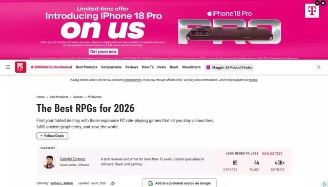 pcmag.com homepage screenshot