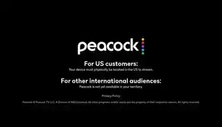 Peacock Tv Unavailable In Your Region