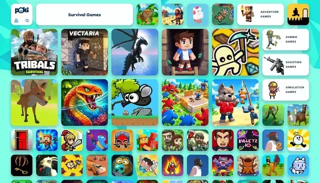 poki.com homepage screenshot
