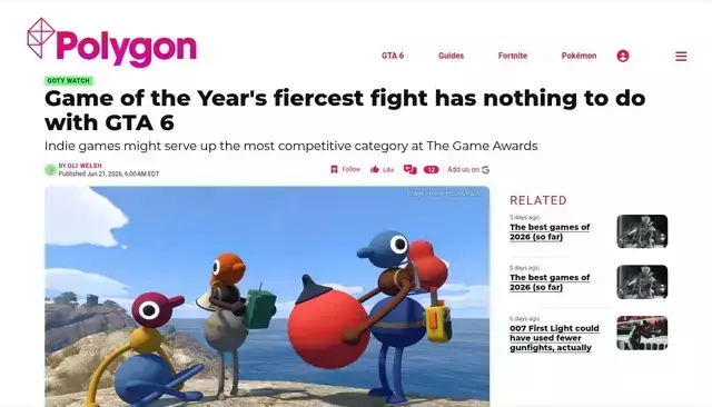 polygon.com homepage screenshot