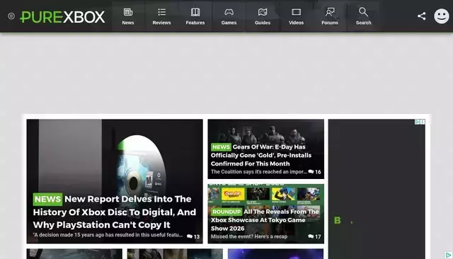 purexbox.com homepage screenshot
