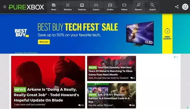 purexbox.com homepage screenshot