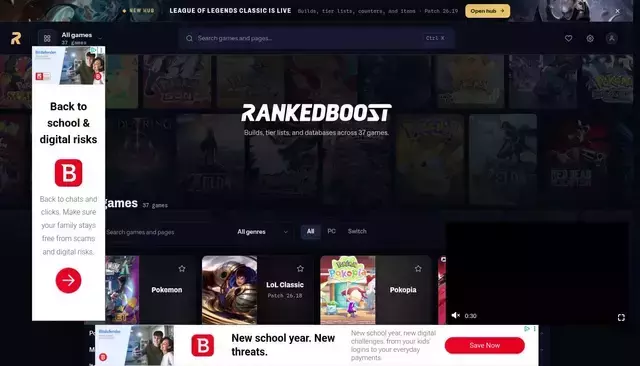 rankedboost.com homepage screenshot