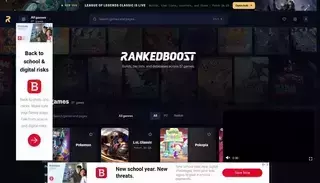 Ranked Boost RankedBoost: Video game guides for Trending/eSports games