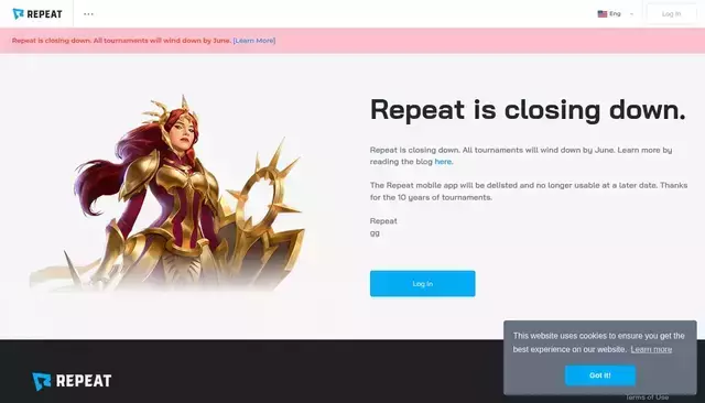 repeat.gg homepage screenshot