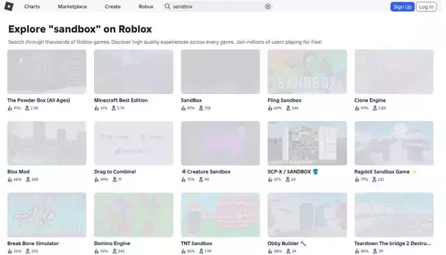 roblox.com homepage screenshot