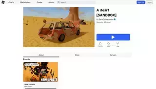 Rob Lox A desrt | Play on Roblox