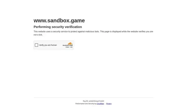 sandbox.game homepage screenshot
