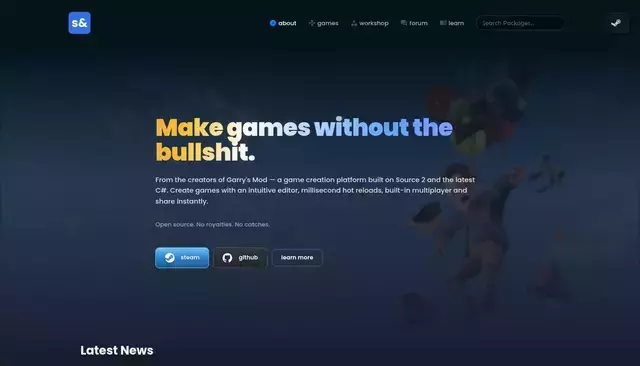 sbox.game homepage screenshot