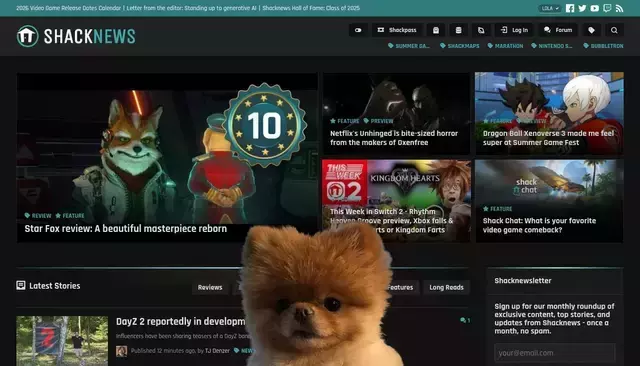 shacknews.com homepage screenshot