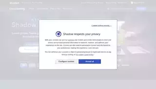 Shadow Shadow PC Cloud Gaming - Your Windows PC in the Cloud