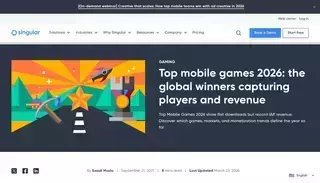 Singular Top mobile games 2026: global charts & revenue leaders