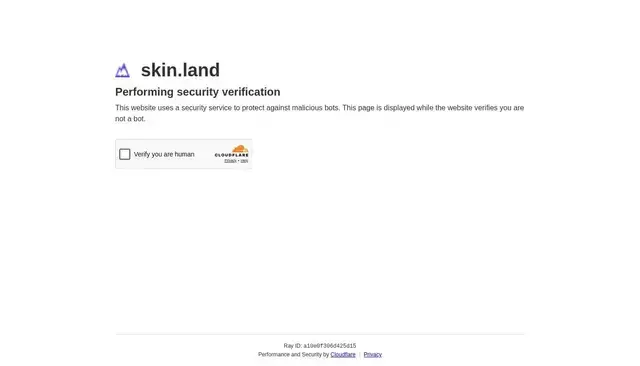 skin.land homepage screenshot