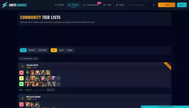 smitesource.com homepage screenshot
