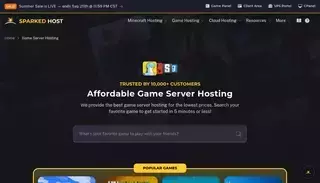 Sparked Host Game Server Hosting - Sparked Host