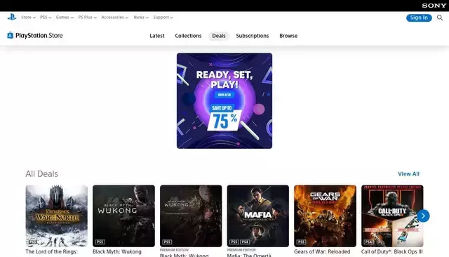 store.playstation.com homepage screenshot