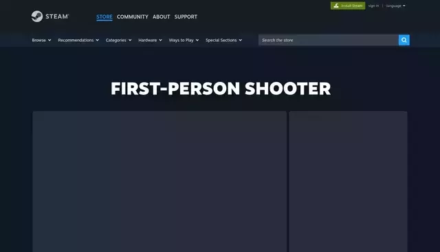 store.steampowered.com homepage screenshot