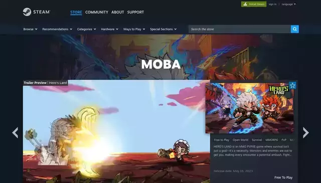 store.steampowered.com homepage screenshot