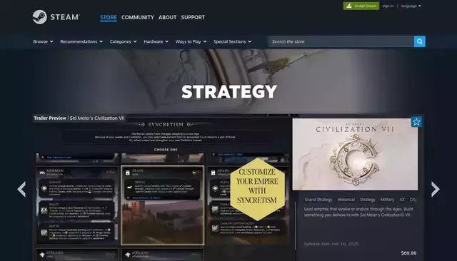 store.steampowered.com homepage screenshot