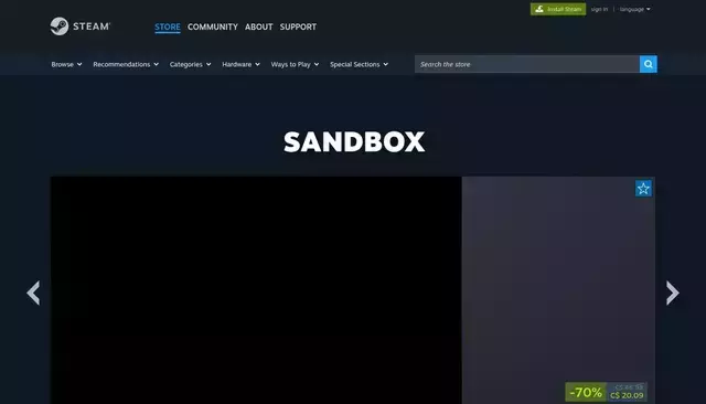 store.steampowered.com homepage screenshot