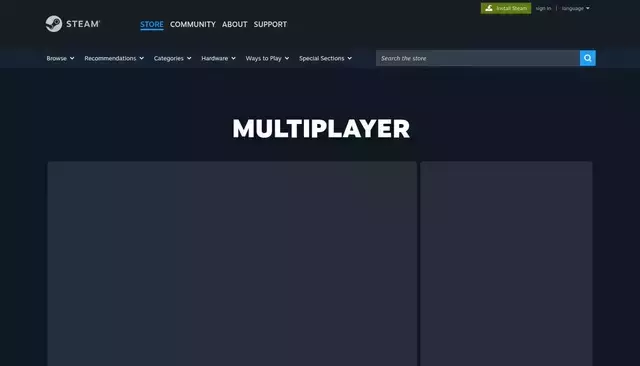 store.steampowered.com homepage screenshot