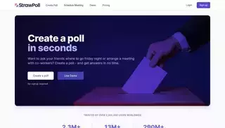 Straw Poll StrawPoll - Create a Poll in Seconds