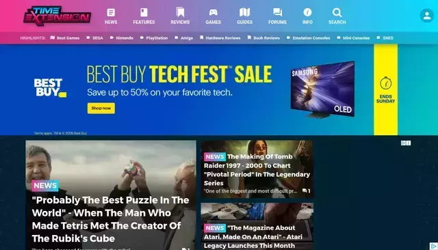 timeextension.com homepage screenshot